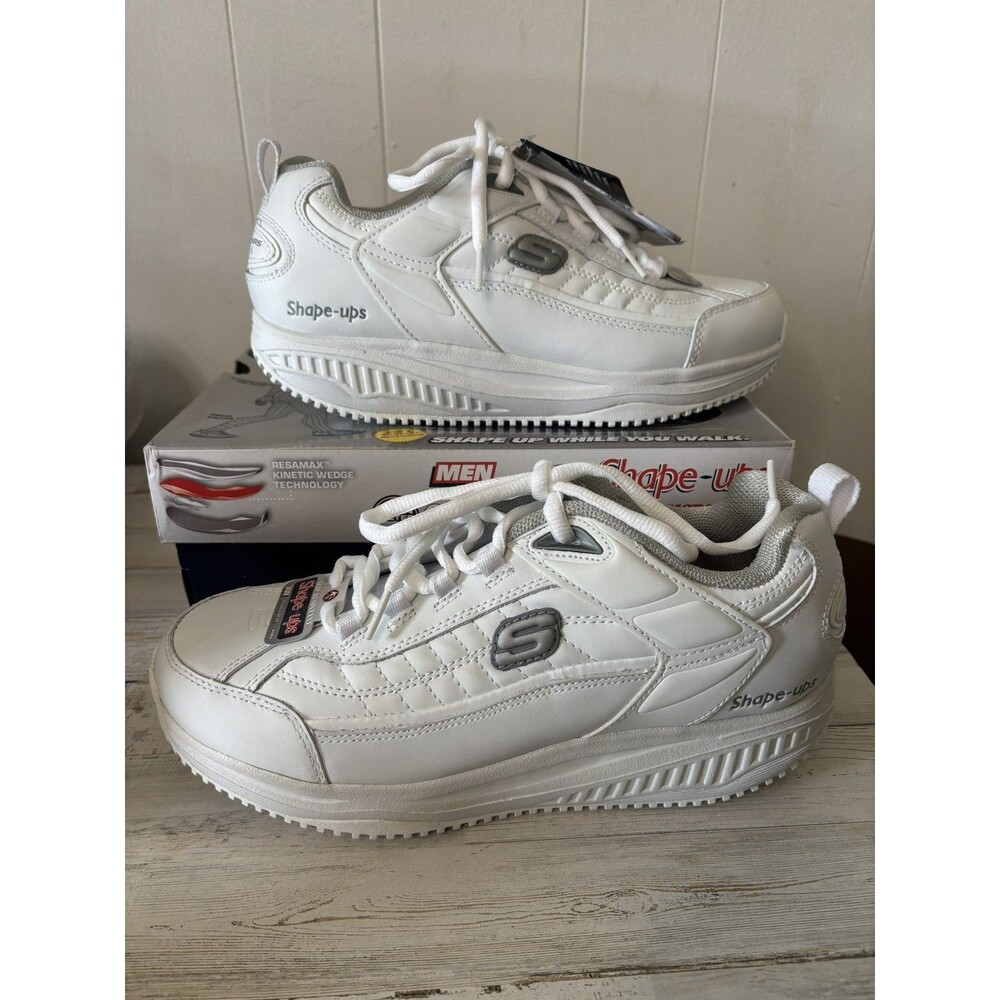 Skechers Shape Ups XT White Toning Shoes Slip Resistant - New In Box - Men’s 10
